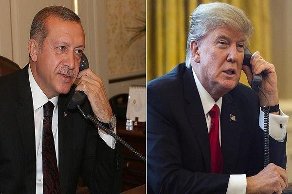 ترامپ و اردوغان درباره روابط دوجانبه و تحولات منطقه تبادل نظر کردند