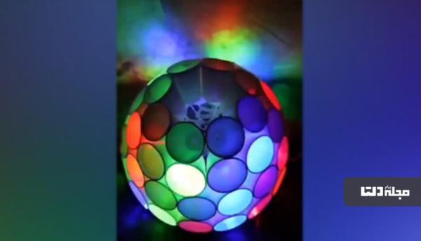 با لیوان پلاستیکی لوستر مدرن بسازید