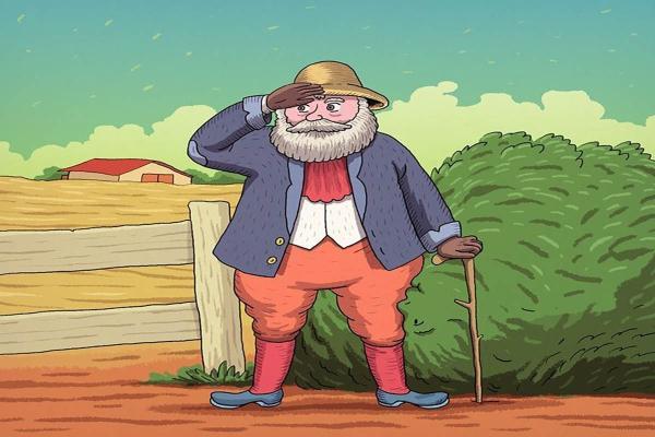 11 ثانیه فرصت دارید تا همسر پیرمرد را در پیدا کنید!